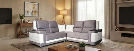 ATLANATA L CORNER MINI SOFA SET - 2+C+2