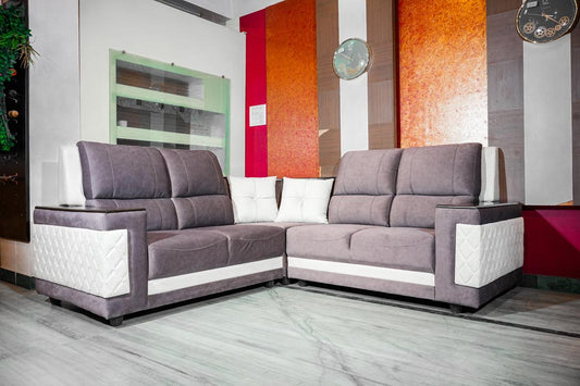 ATLANATA L CORNER MINI SOFA SET - 2+C+2
