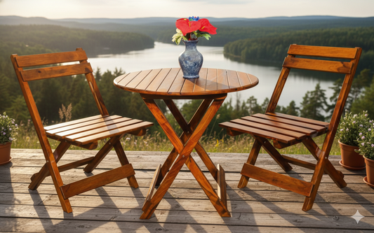 WOODEN OUTDOOR PAITO 1+2
