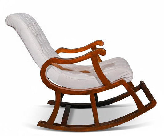 WOODEN ROCKING CHAIR WITH CHSHION