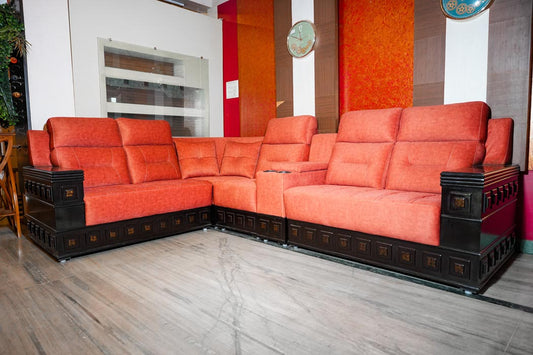 JUKI L COENER SOFA SET - 2+1+C+2+ CUP HOLDER